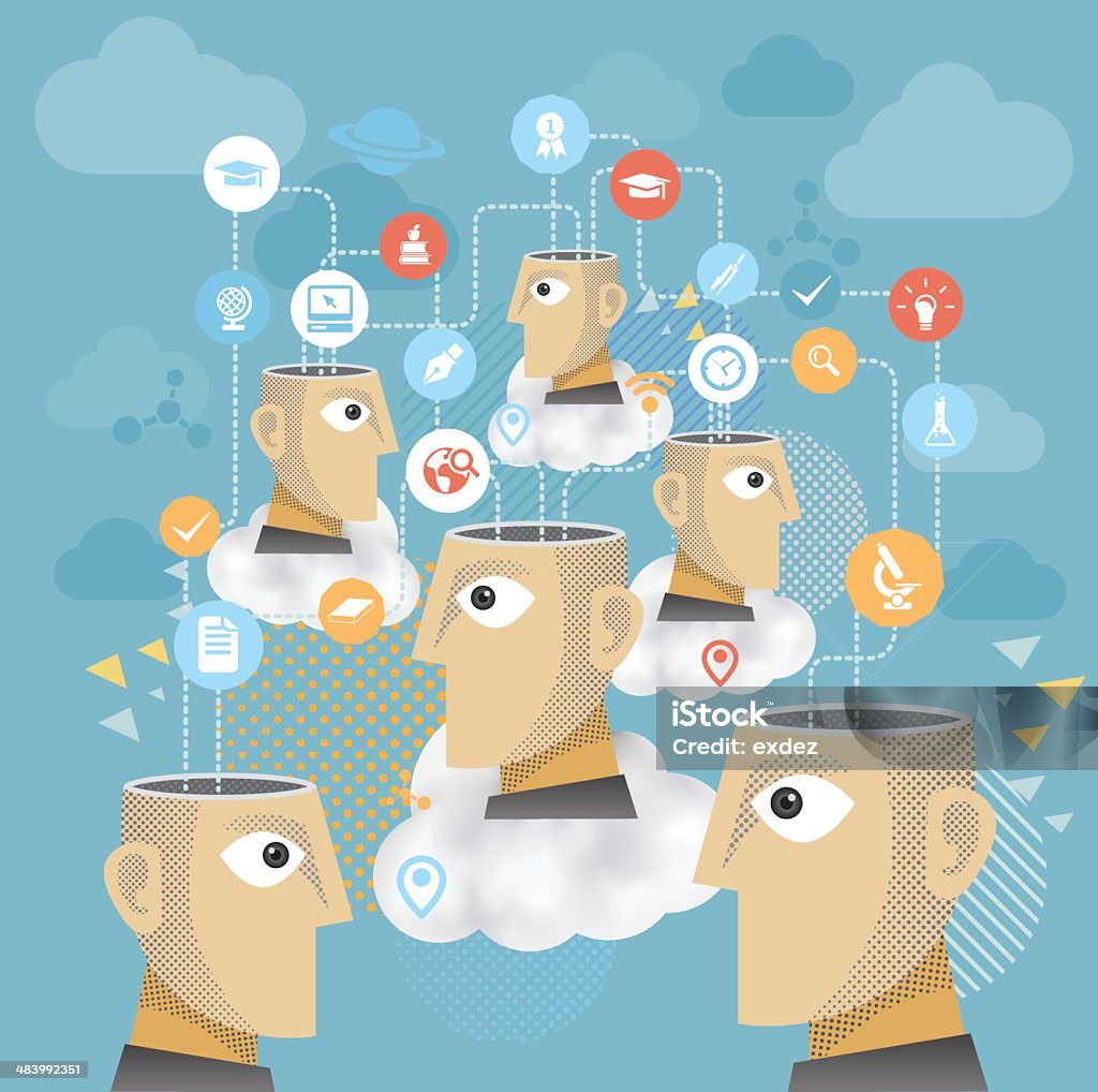 Group Study Vol Group Study Stock Illustration - Download Image Now - Communication ...