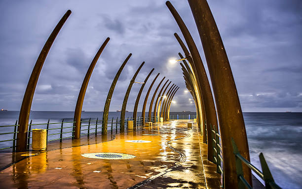 Whale Bone pier Umhlanga Rocks South Africa zululand stock pictures, royalty-free photos & images