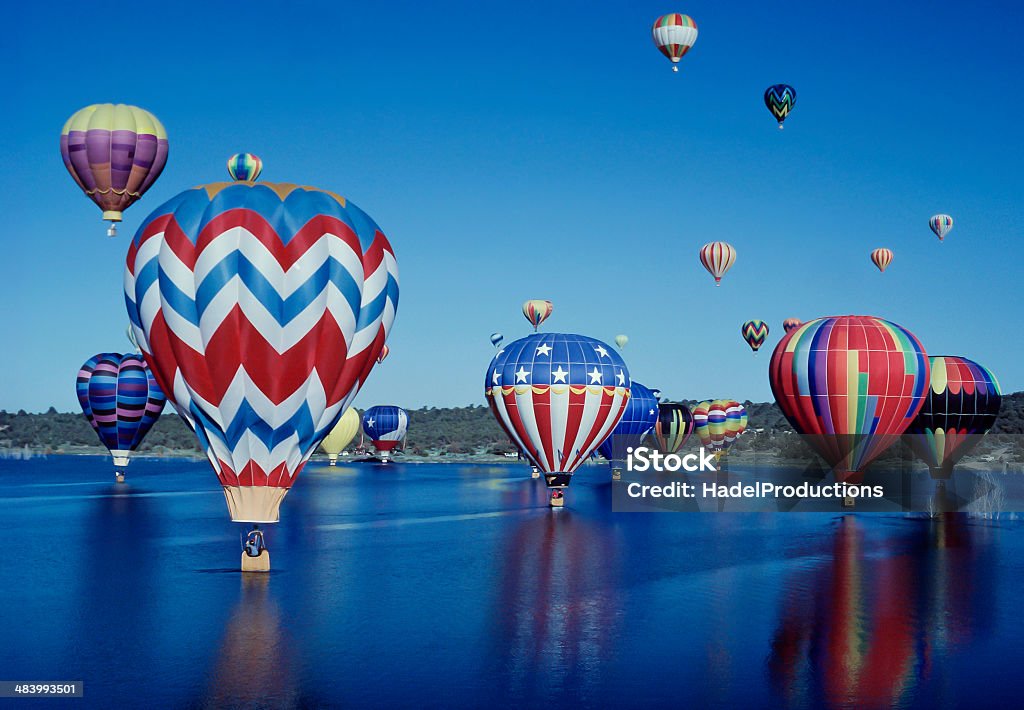 Hot Air Balloons en Farmington, Nuevo México - Foto de stock de Globo aerostático libre de derechos