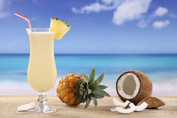 istock Pina Colada cocktail on the beach 483994163