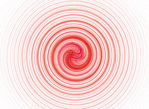 istock Circle red and pink fractal 484000778