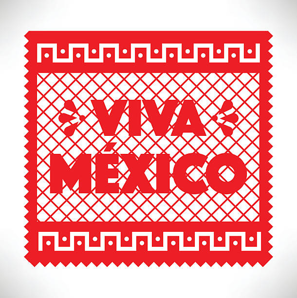 Ambiente cuchara diferente a Papel Picado Viva México-vektorgrafik och fler bilder på 2015 - 2015,  Amerika, Baner - Skylt - iStock