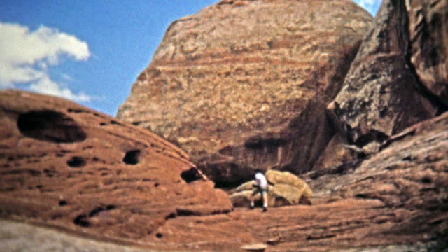 CANYONLANDS, UTAH -1971: Remote hiking proves rewarding with near-alien geological features.