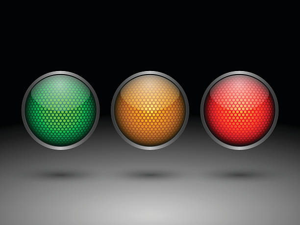 lights.vector трафика - road signal stock illustrations