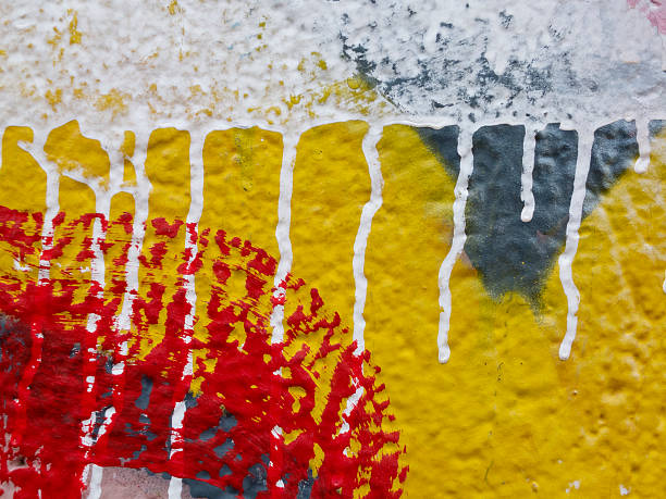 istock Close up of plastered painted old wall 484005934