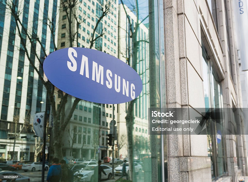 Samsung escritório em Seul - Foto de stock de Samsung royalty-free