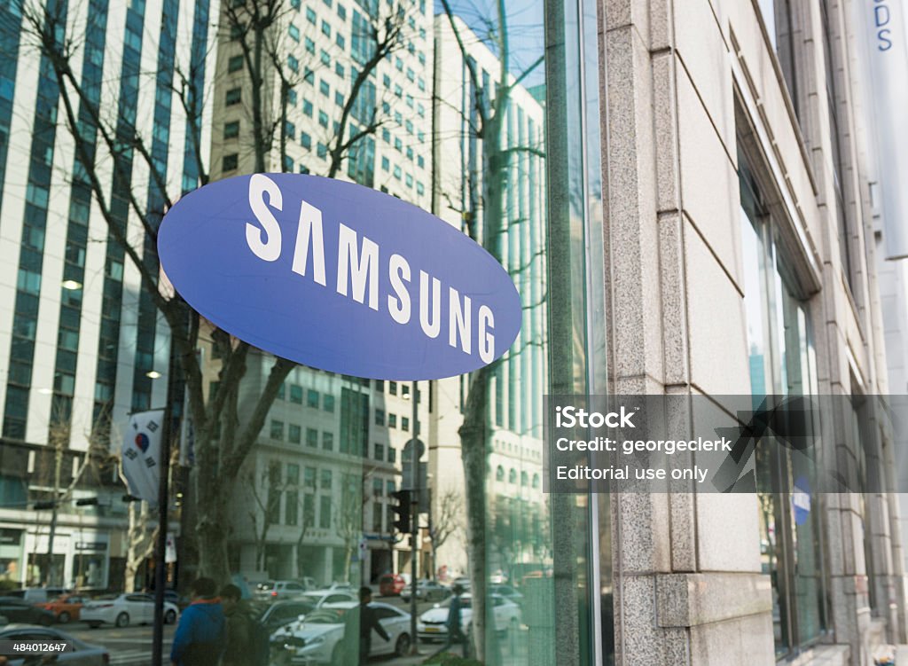 Samsung в Сеуле - Стоковые фото Samsung роялти-фри