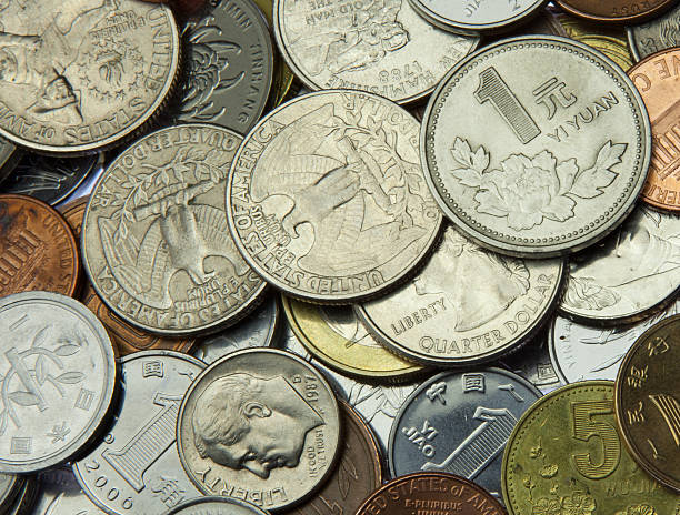 coins stock photo