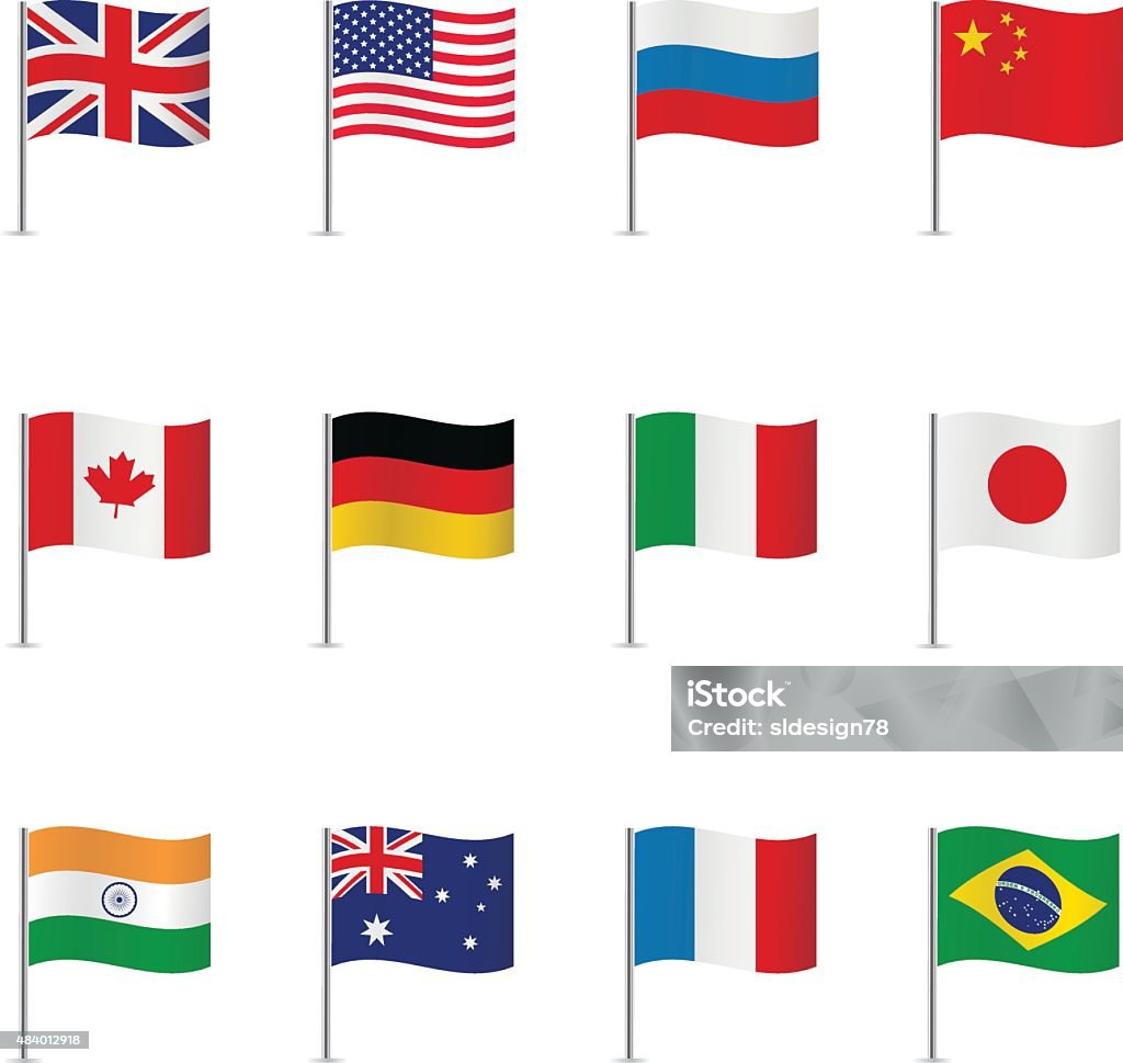 World flags. Vector set. Flag stock vector