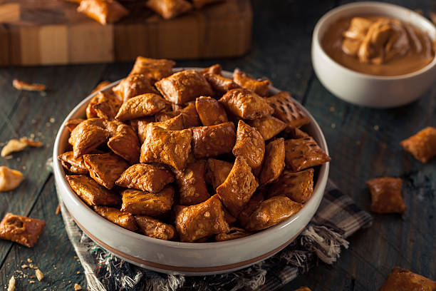 istock Organic Salty Peanut Butter Pretzel 484012976