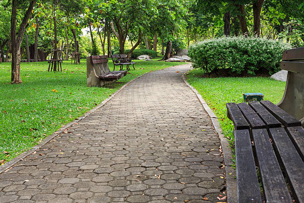 istock Seat in the public park 484013198