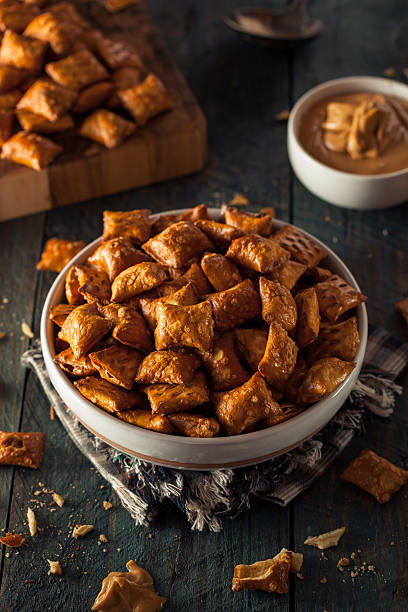 istock Organic Salty Peanut Butter Pretzel 484013362
