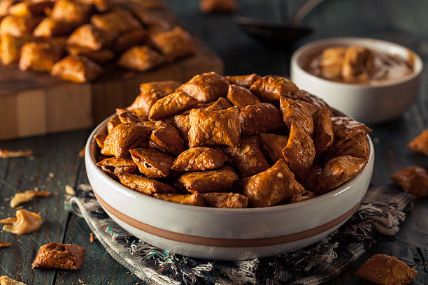 istock Organic Salty Peanut Butter Pretzel 484013378