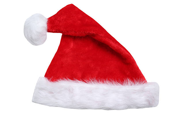 istock Santa Claus hat on Christmas decoration isolated 484013380