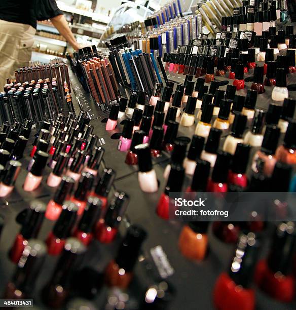 Cosmetics Shopping Stock Photo - Download Image Now - Nail Polish, Shopping, Store