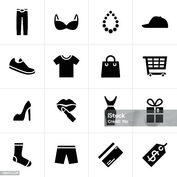 Fashion And Shopping Icons Stock Illustration - Download Image Now - Icon Symbol, Vector, Fashion
