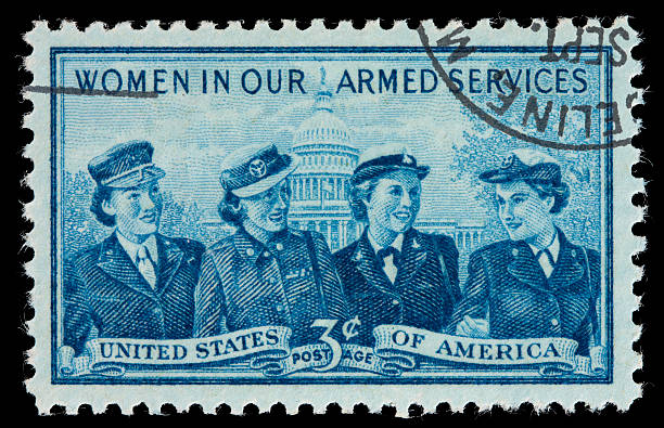 istock USA Women in armed services postage stamp 484016043