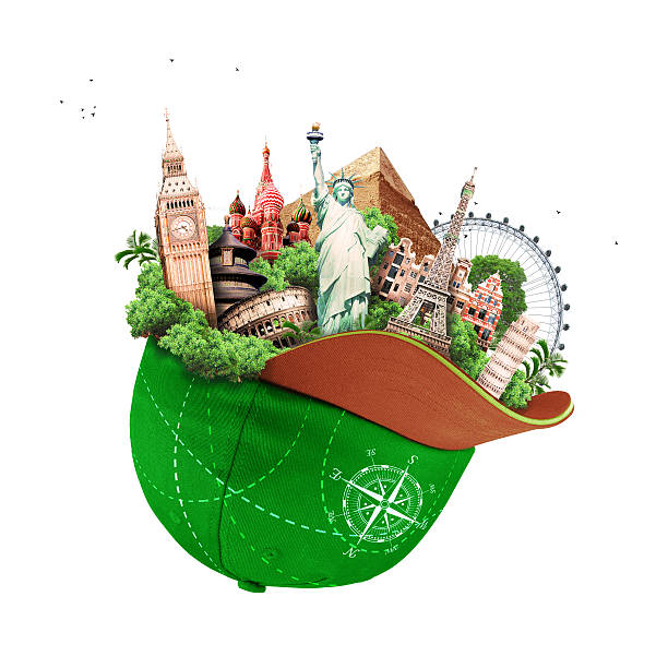 istock Travel and green cap 484016283