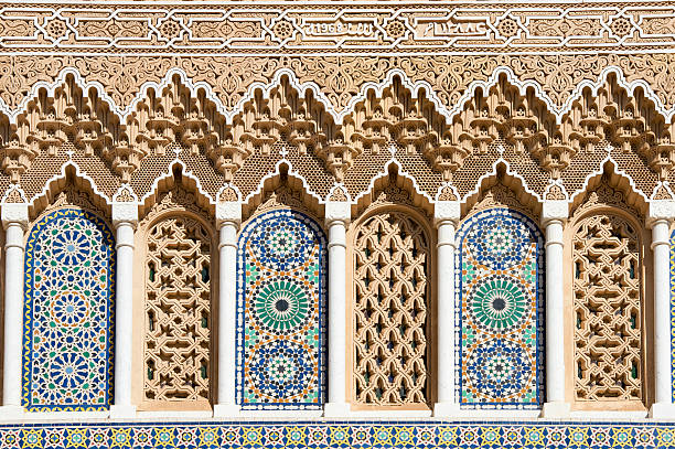 palazzo reale di fez marocco - dar el makhzen foto e immagini stock