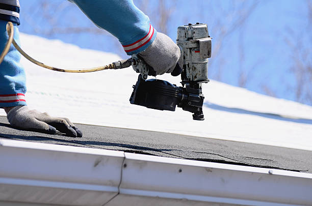 Roofer stock photo