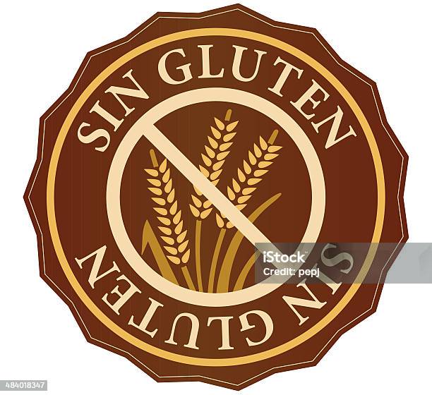 Ilustración de Sin Gluten Adhesivo y más Vectores Libres de Derechos de Alimento - Alimento, Cultura española, Etiqueta
