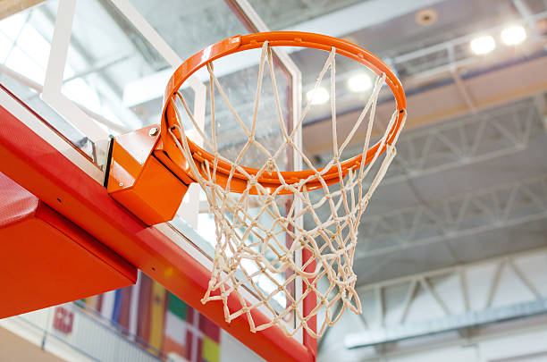 istock basket and network under the lights of the hall 484018562