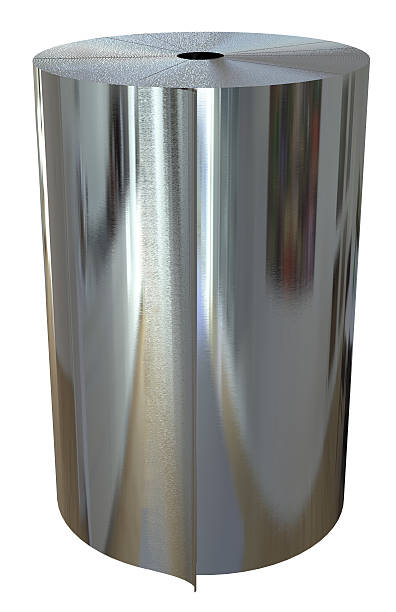 istock Roll of metal foil 484019820