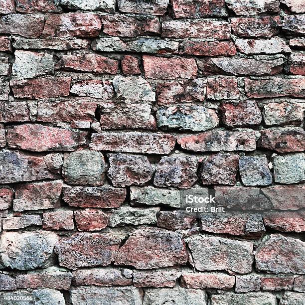 Stone Wall Closeup Stonewall Pattern Background Old Aged Weathered Texture Stock Photo - Download Image Now