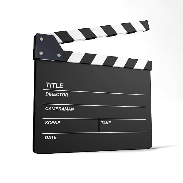 clapperboard euro has been printed stock photo