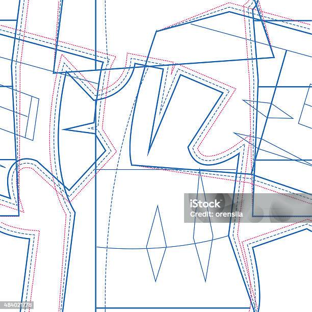 Sew Pattern Texture Sewing Pattern Seamless Texture Stock Illustration - Download Image Now ...