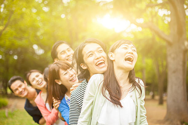 istock Young asian people  having fun in the park 484029100