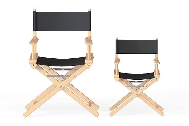 istock Cinema Industry Concept. Directors Chairs 484029386