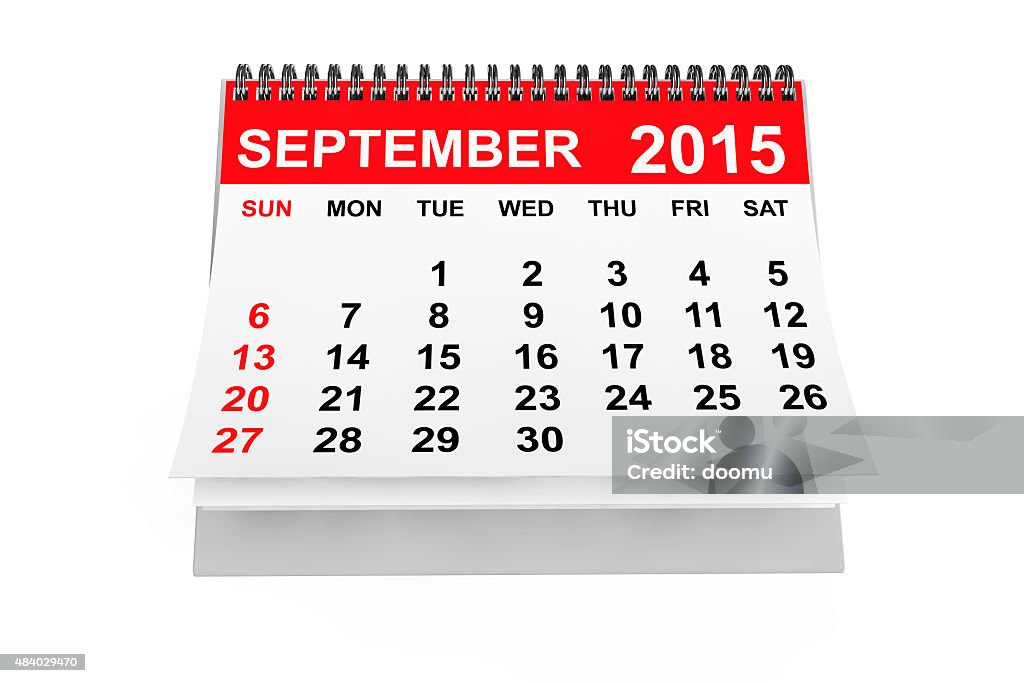 Calendar September 2015 Stock Photo - Download Image Now - 2015, Advice, Autumn - Istock