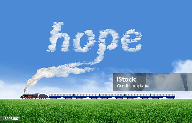 Long Train And Hope Stock Photo - Download Image Now - Steam Train, Agricultural Field, Antique