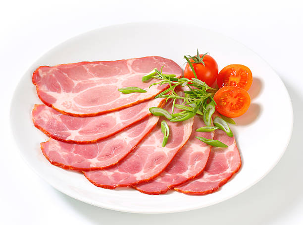 istock Slices of smoked pork neck 484031868