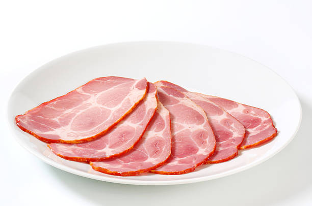 istock Slices of smoked pork neck 484031872