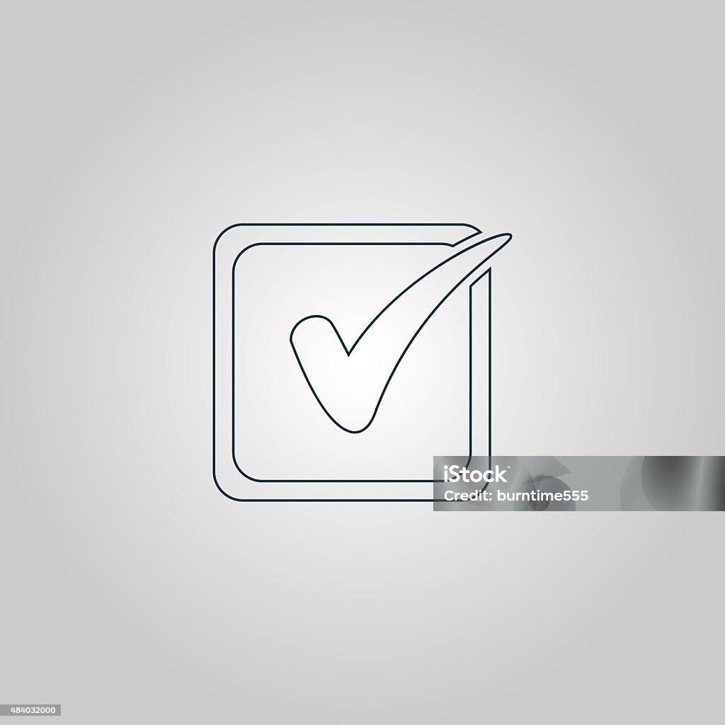 Checklistbox Signages Check List Button Mark In Box Sign Stock Illustration - Download Image ...