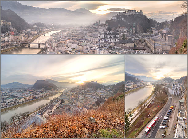 istock Panoramic view of Salzburg skyline 484032425