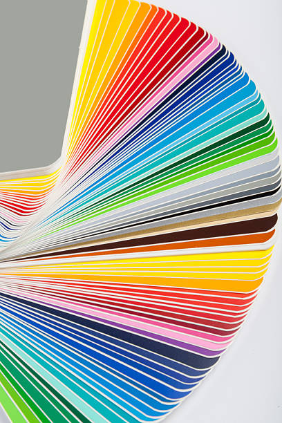 istock Colour swatches book. Rainbow sample colors catalogue. 484033638