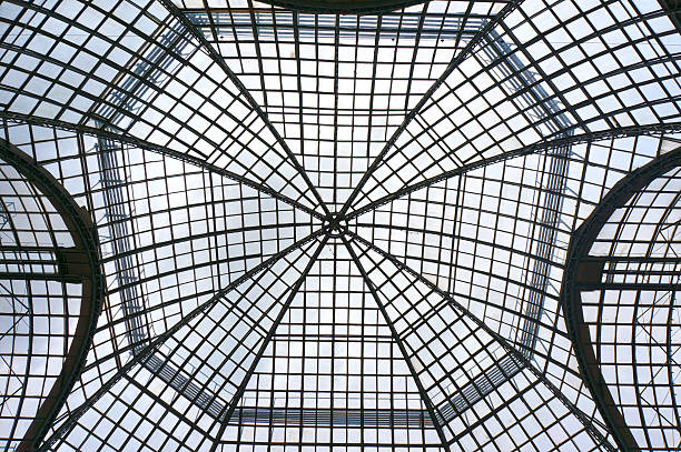istock Transparent glass ceiling subway station 484033920