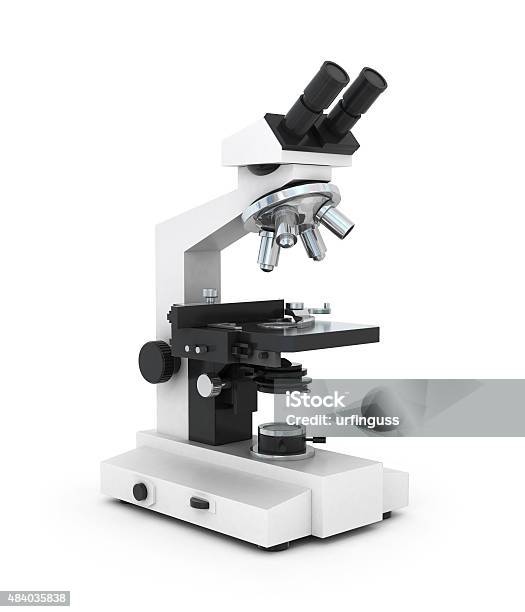 Photo libre de droit de Loupe Isolé Sur Fond Blanc banque d'images et plus d'images libres de droit de Microscope - Microscope, Fond blanc, Objet ou sujet détouré