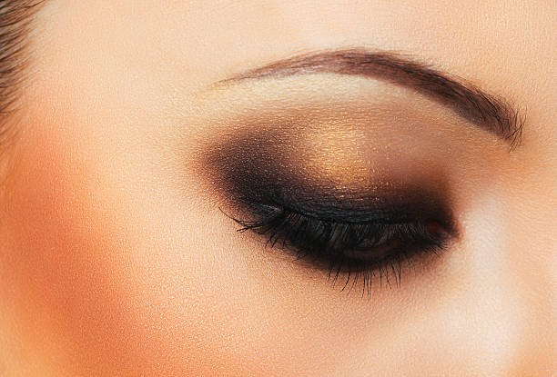 istock Beautiful womanish eye with makeup 484035979