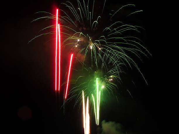 istock Colorful fireworks of various colors light up the night sky 484039794