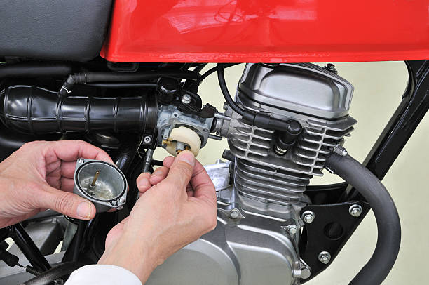 istock Repair of motor cycle 484041406