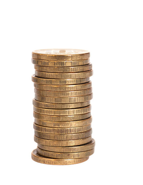 istock stacks of golden coins isolated on white 484042636