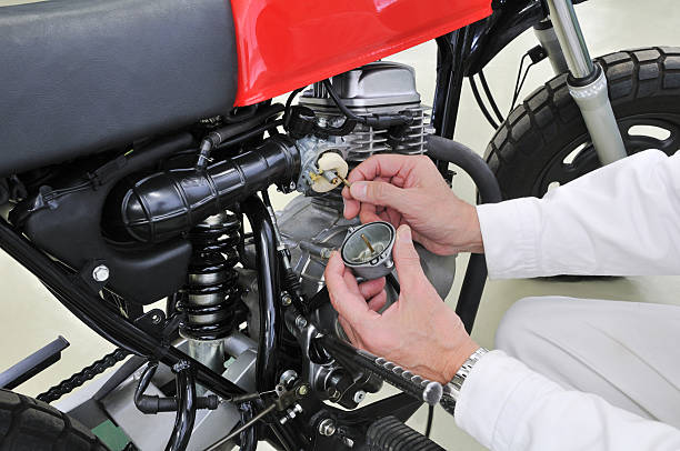 istock Repair of motor cycle 484044154