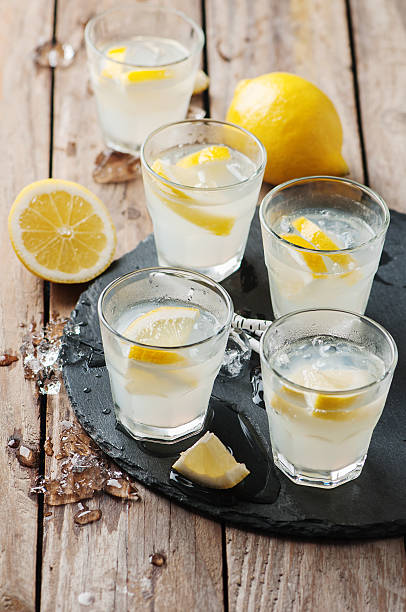 istock Homemade lemonade with lemon and ice 484047928
