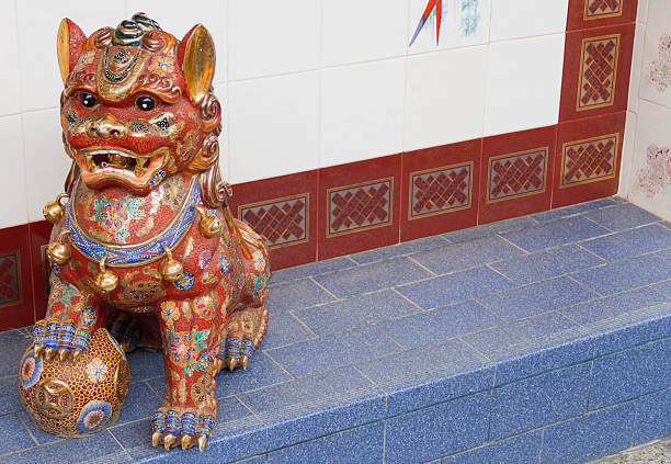 istock chinese lion in joss house 484050248