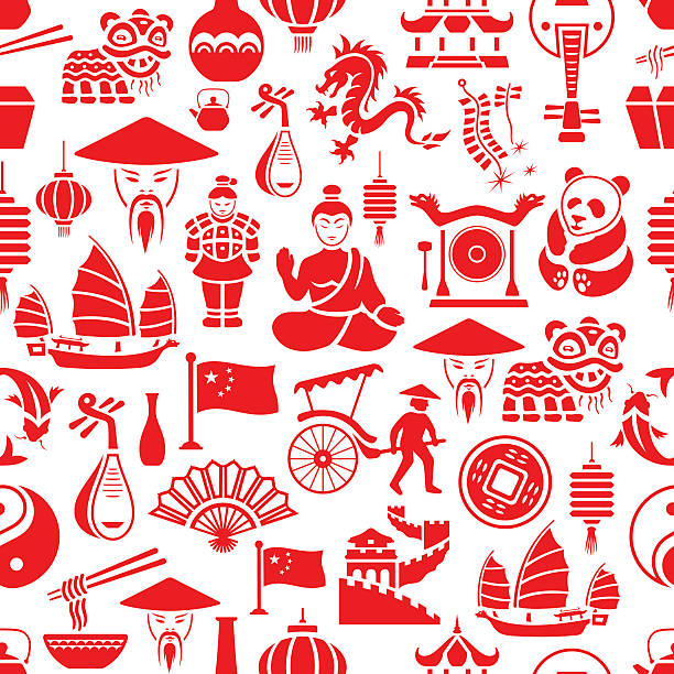 Chinese Pattern Repeatable pattern. High Resolution JPG,CS6 AI and Illustrator EPS 10 included. Very easy to edit. chinese takeout stock illustrations