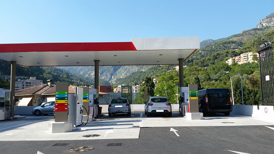 Gas Station located in the southeast of France